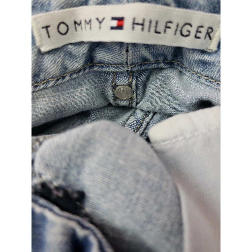 Tommy Hilfiger Women's Pants cropped Size 12 24 inseam cotton denim - Picture 12 of 14